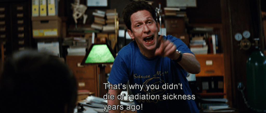 Samuel Sterns explains why Banner didn't die of radiation sickness years ago.