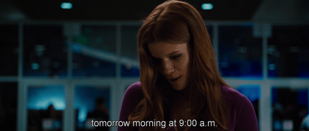 "…tomorrow morning at 9:00 a.m."