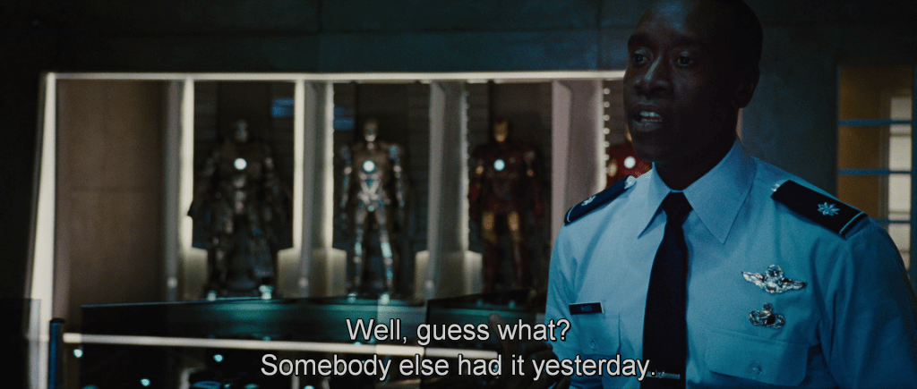 "Well, guess what? Somebody else had it yesterday."