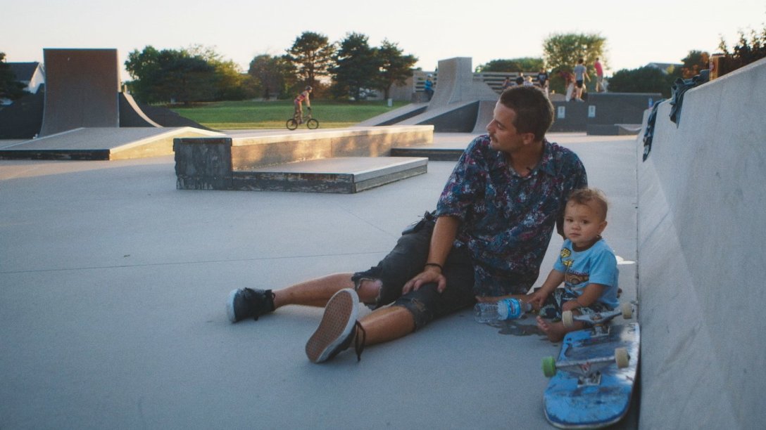 Zack Mulligan and Elliott in "Minding the Gap."