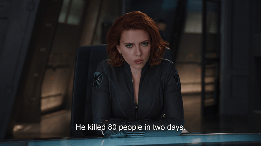 Black Widow about Loki, 