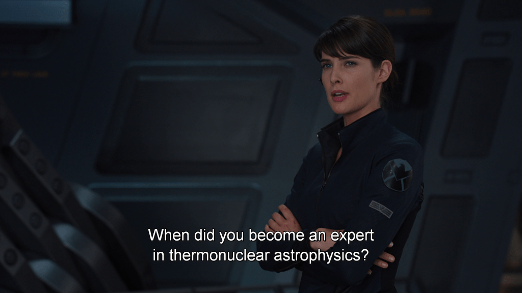 Maria Hill asks Tony Stark, 