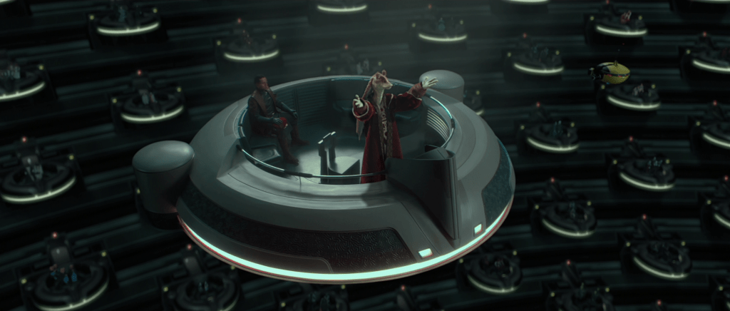 Ahmed Best as Jar Jar Binks in