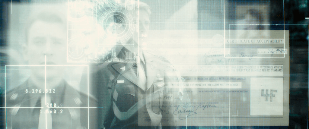 Image of Steve Rogers' failed enlistment form from 