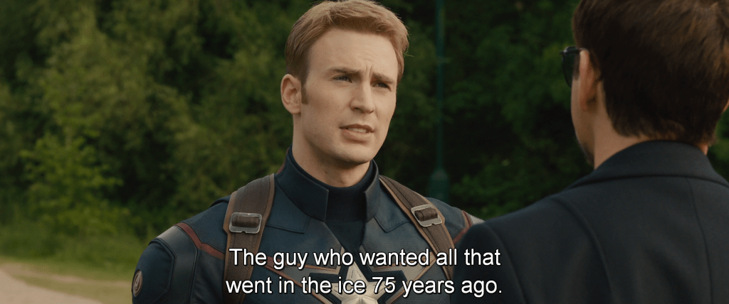 Steve Rogers tells Tony, 