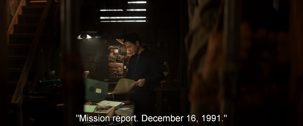 Colonel Zemo reads from an old HYDRA file,
