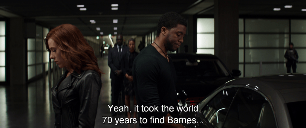 Natasha tells T'Challa,