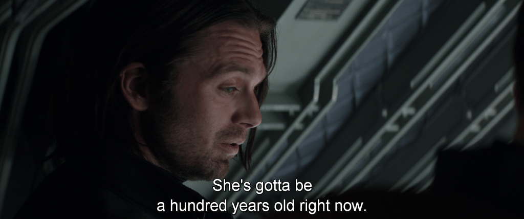 Bucky and Steve reminisce about old acquaintances,