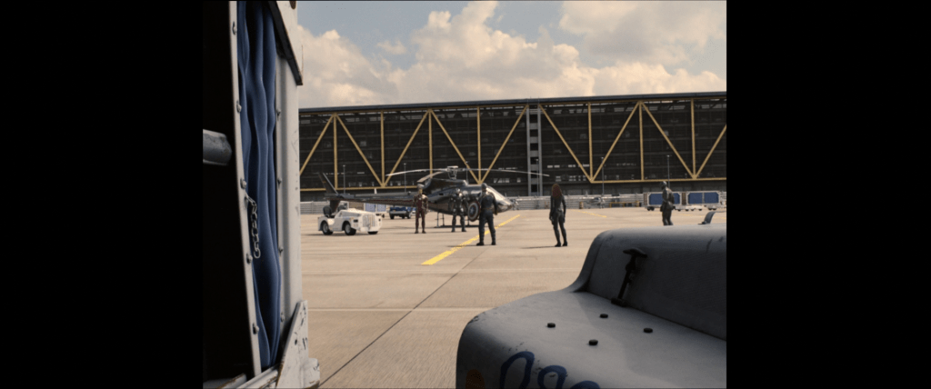 The airport battle from