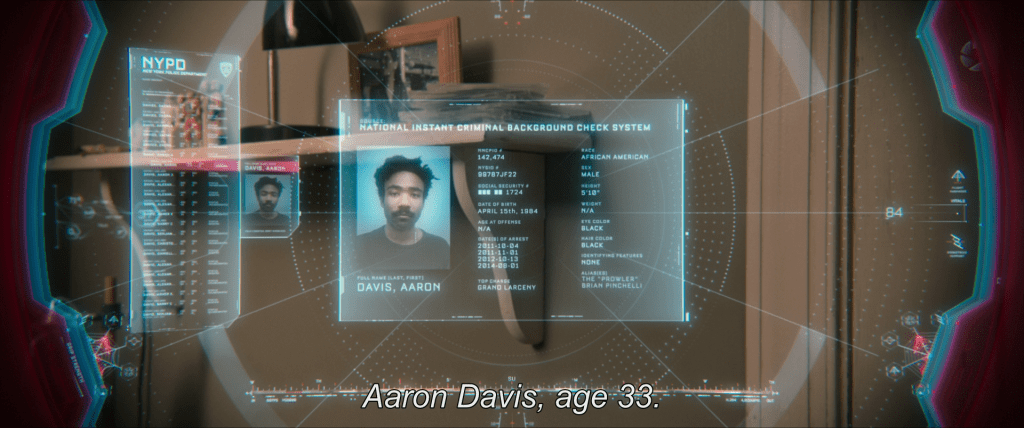 Identification information for Aaron Davis, born April 15, 1984. Karen narrates,